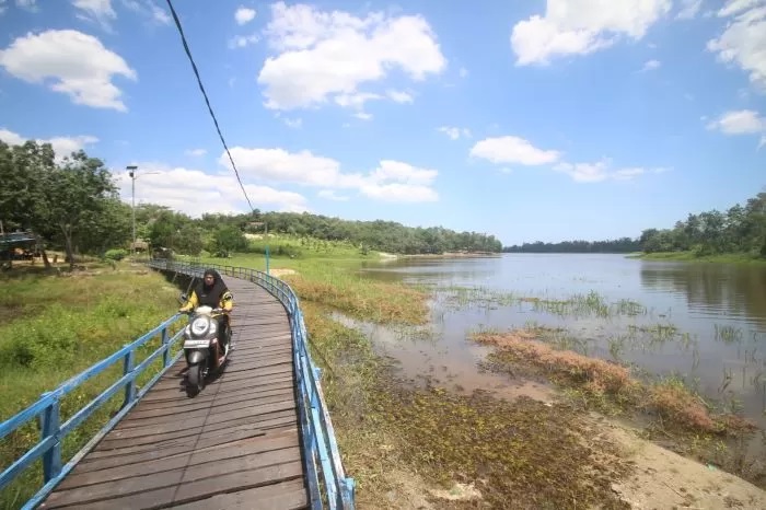 Waduk Manggar di Balikpapan Utara, rentan terhadap anomali cuaca karena bergantung pada musim hujan.