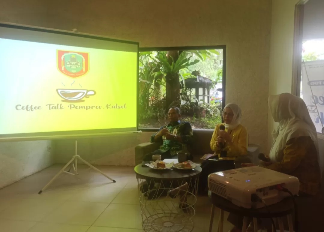 COFFE TALK: Acara Cooffe Talk yang dilaksanakan Diskominfo Kalsel membahas kesiapan penerimaan CPNS dan Pengangkatan PPPK, Kamis (16/5/2024). (Foto: Sutrisno)