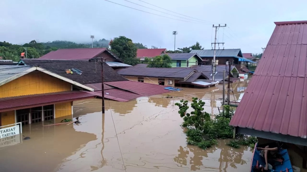Banjir di Mahakam Ulu