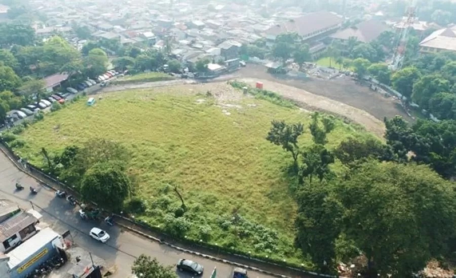 DIKERJASAMAKAN: Lahan eks Puskib yang dibiarkan mangkrak setidaknya satu dekade terakhir.