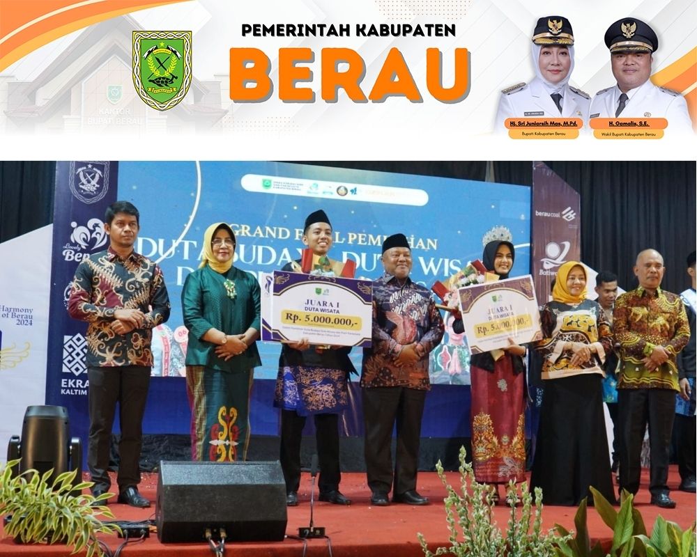 PEMILIHAN DUTA: Grand final pemilihan Duta Budaya, Duta Wisata, dan Putri Pariwisata Berau di Ballroom Hotel SM Tower, Minggu (11/5) malam.