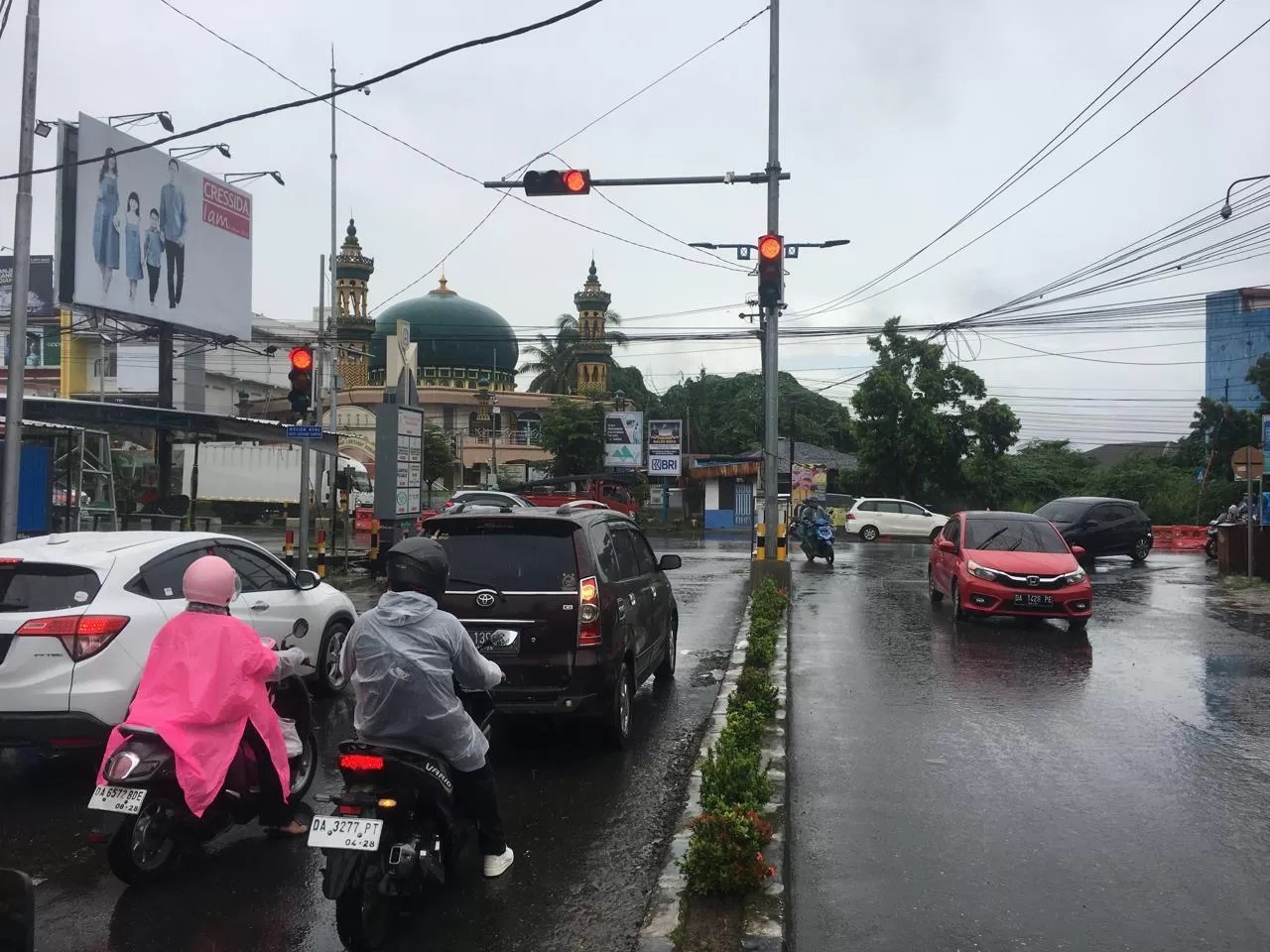 LAMPU MERAH: Salah satu ruas jalan di Kota Banjarbaru yang akan dipasang ETLE.(Foto:Fadlan Zakiri/Radar Banjarmasin)