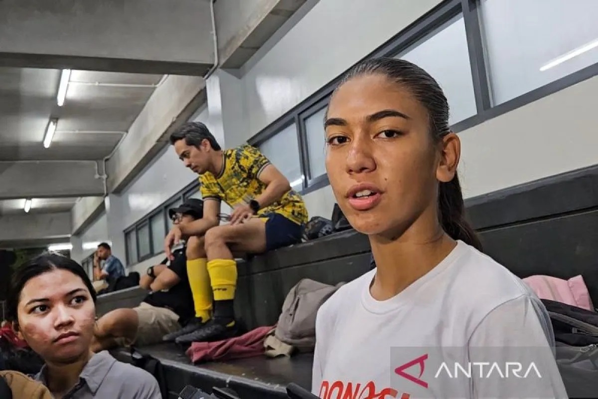 Pemain timnas putri Indonesia Claudia Scheunemann.