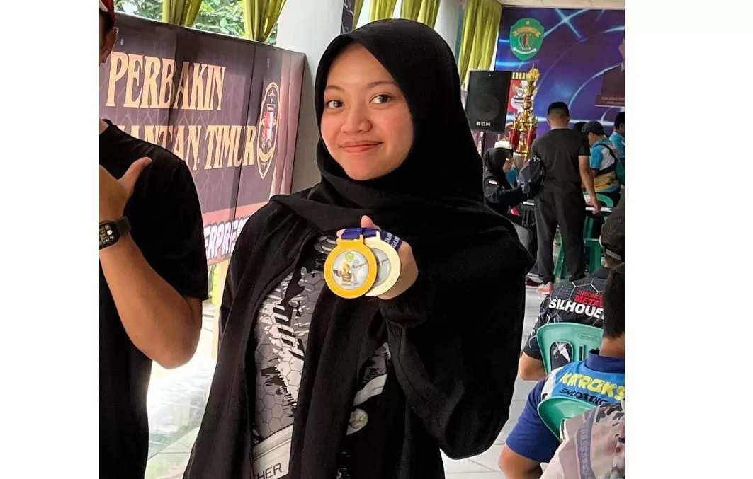 DI BEKASI: Zaskia Tanjia Aliya Zahra masih menjalani latihan mandiri. (Foto: Ist)