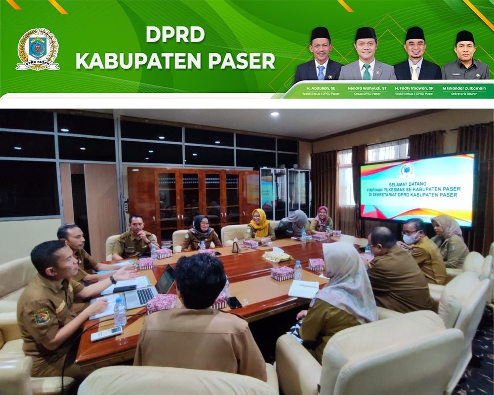 TAMPUNG ASPIRASI: Sekretariat DPRD Paser menerima kunjungan Forum Komunikasi Puskesmas Kabupaten Paser, Selasa (28/5).