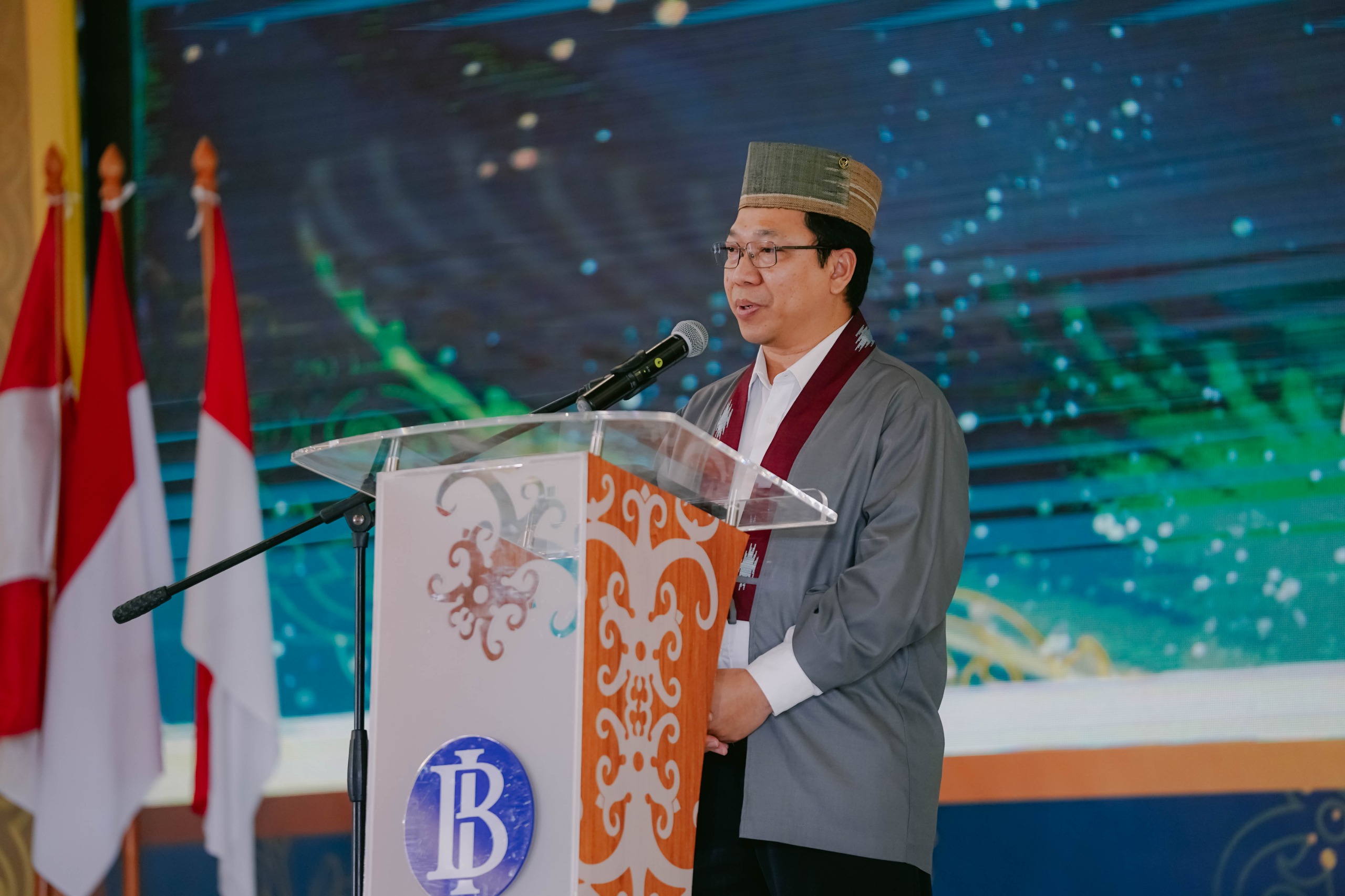 OPTIMALKAN: Kepala KPw BI Kaltim Budi Widihartanto, berkomitmen mendorong sinergi dan kolaborasi untuk memperluas ekonomi dan keuangan syariah inklusif berkelanjutan.