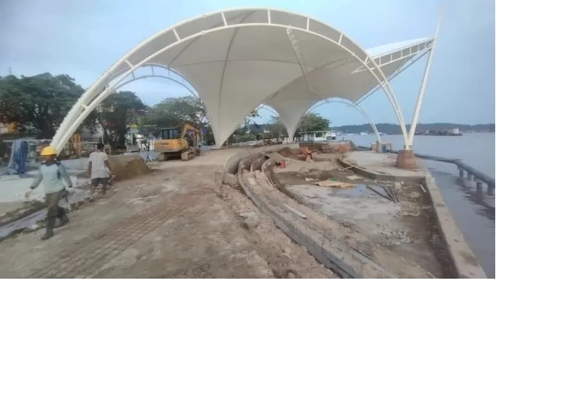 HARUS TUNTAS. Kontraktor pembangun Teras Samarinda I diberi target selesai bulan ini. (DOK/SAPOS)