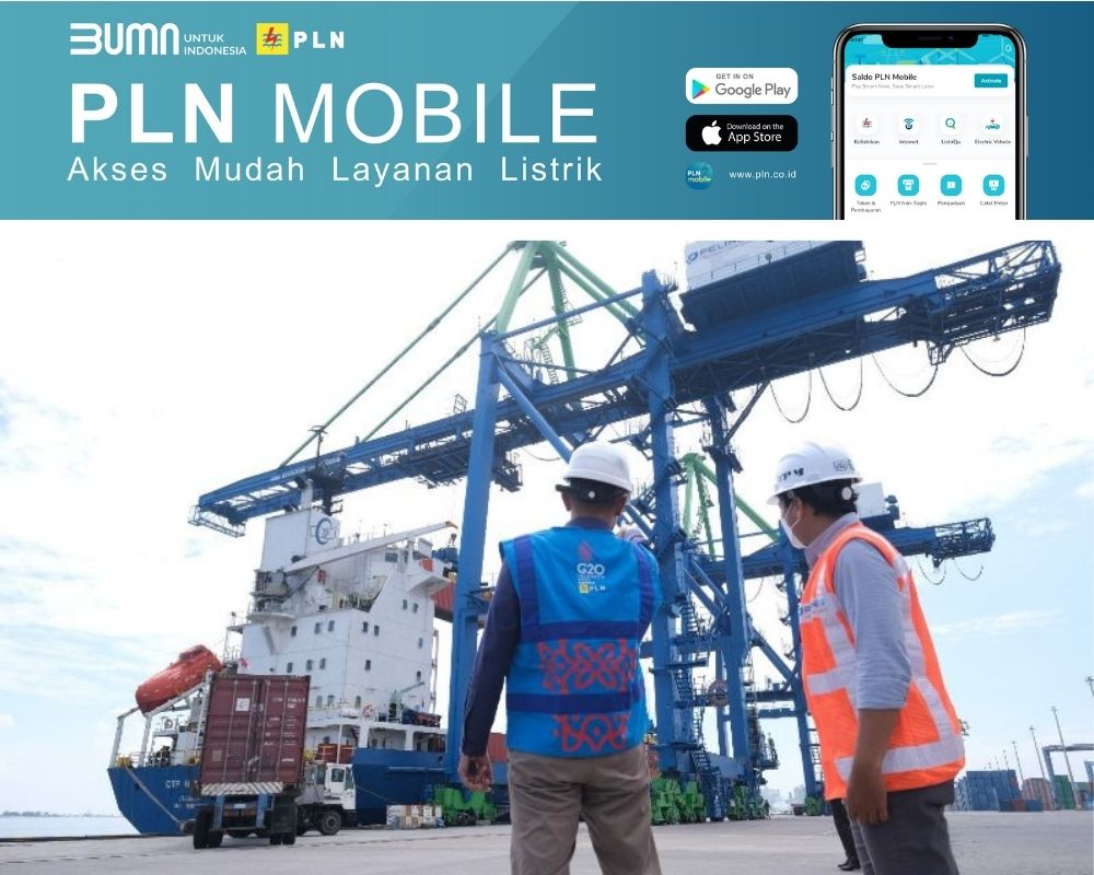 PELANGGAN: Salah satu pelanggan sektor bisnis PLN, terminal petikemas New Makassar.