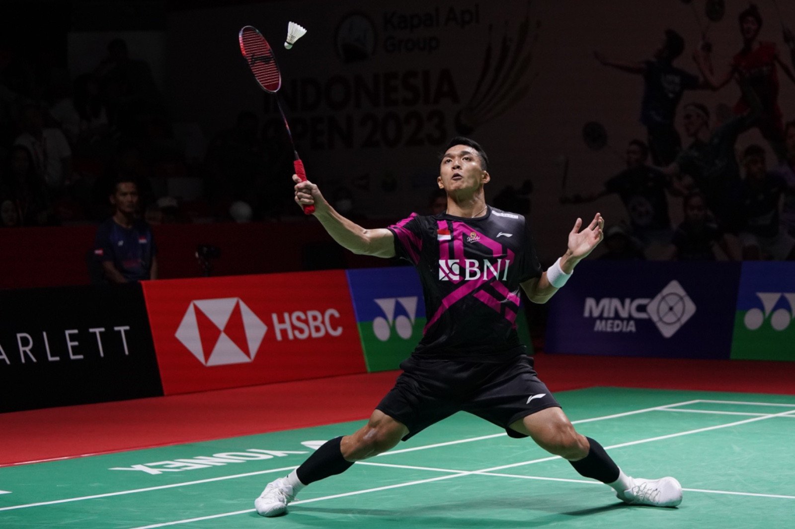 MISI PRIBADI: Jonatan Christie berambisi mengakhiri paceklik gelar juara tunggal putra Indonesia Open 2024.