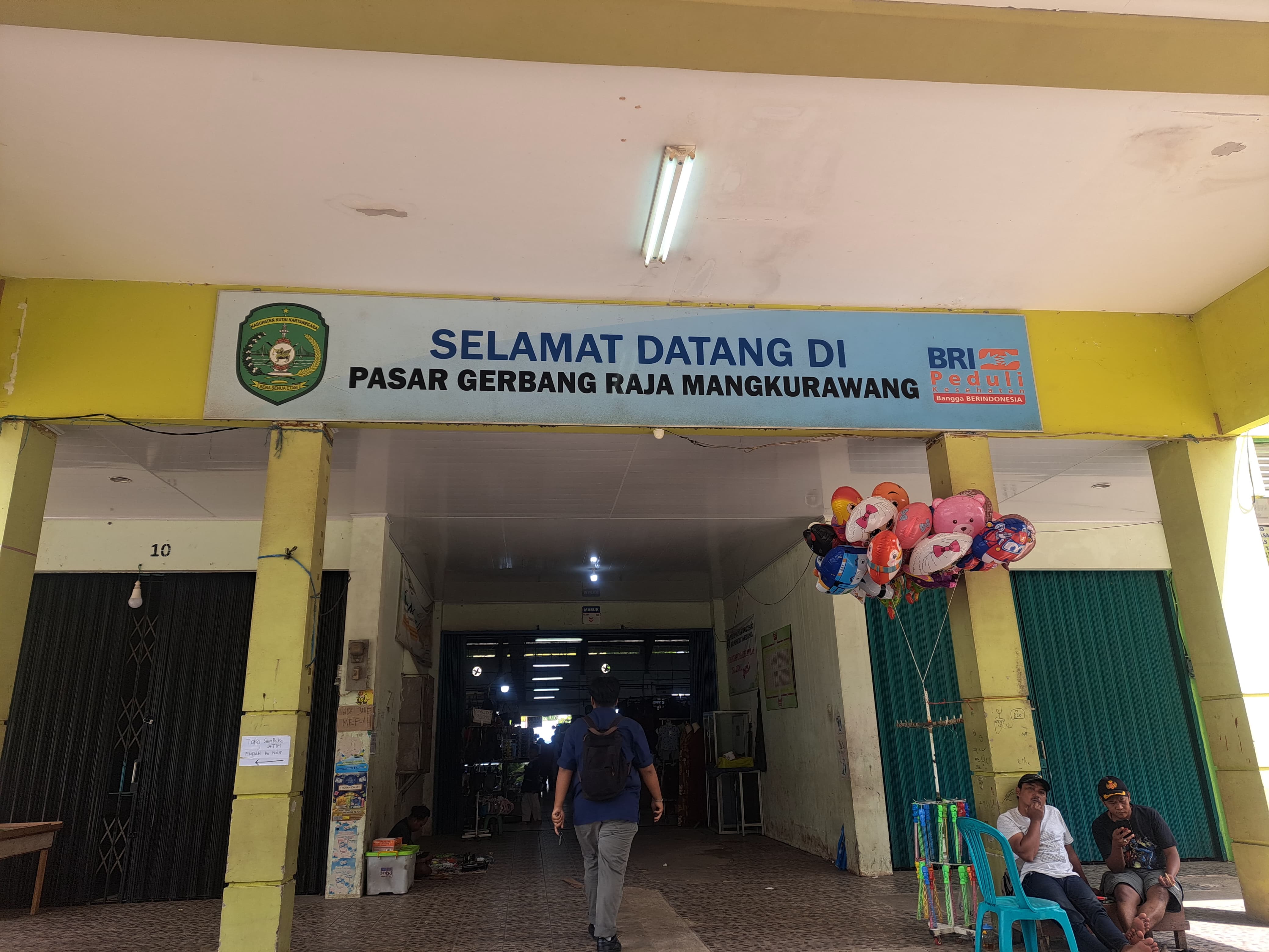 Pasar Gerbang Raja Mangkurawang yang akan menjadi tempat berdagang sementara 344 pedagang Pasar Tangga Arung (Elmo/Prokal.co)