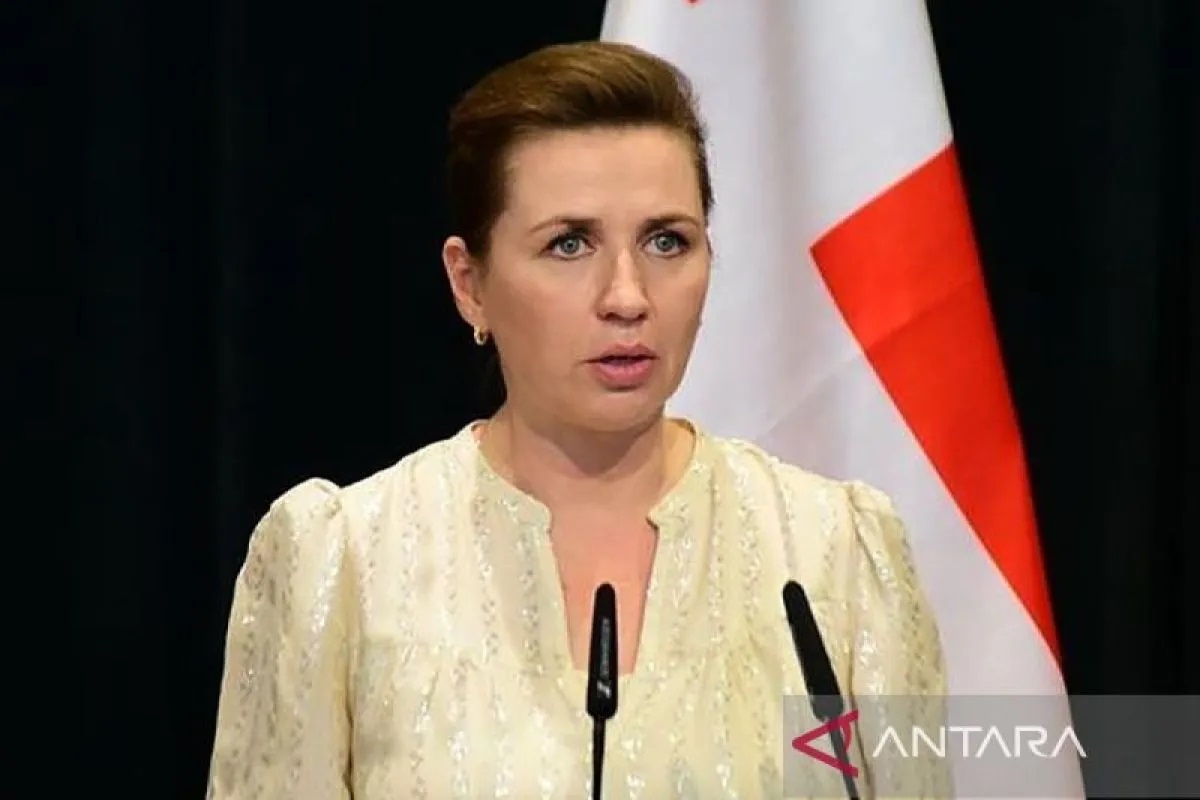 Perdana Menteri Denmark Mette Frederiksen. ANTARA/Anadolu/pri.