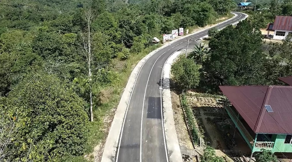 ISTIMEWA KEMANTAPAN: Kondisi terakhir jalan ring road Nunukan yang dibangun tahun 2023.