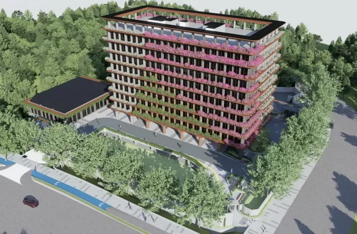 BANGUNAN HIJAU : Desain Bangunan Gedung dan Kawasan Kantor Satelit BIN di IKN. (Foto: Ist)