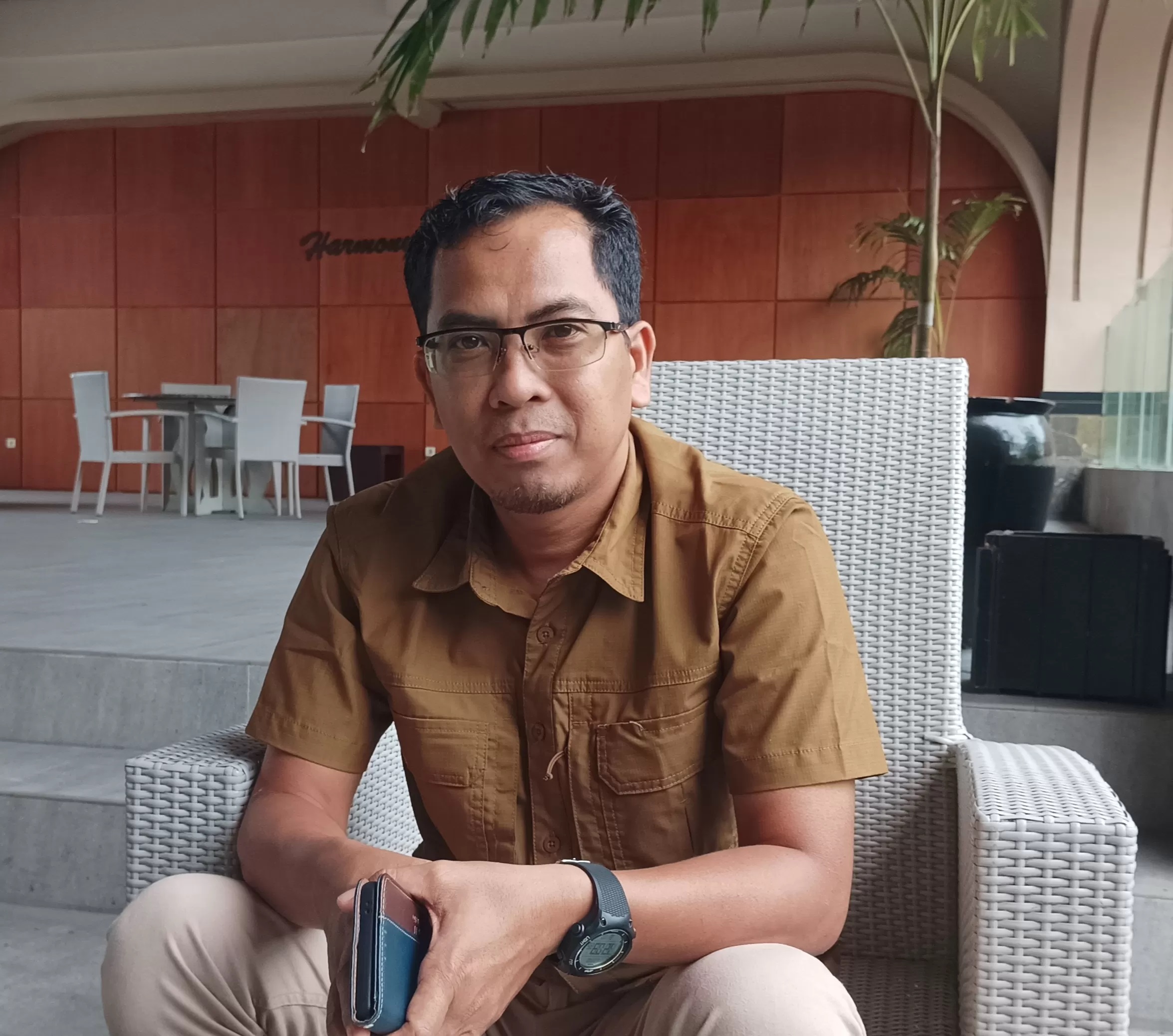 Anggota Bawaslu Balikpapan, Koordinator Divisi Pencegahan, Partisipasi Masyarakat, dan Humas, Ahmadi Azis. (Foto: Syahrul/KP)