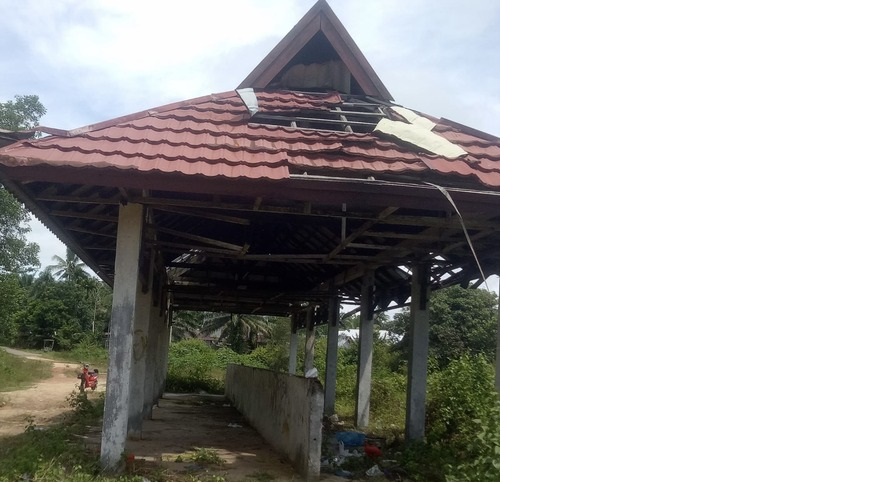 MANGKRAK: Salah satu pasar di Kotim yang tidak termanfaatkan dengan baik. (Istimewa)