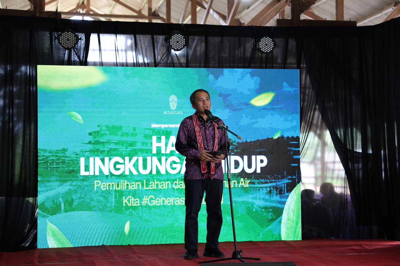 Direktur Lingkungan Hidup dan Penanggulangan Bencana OIKN, Onesimus Patiung.