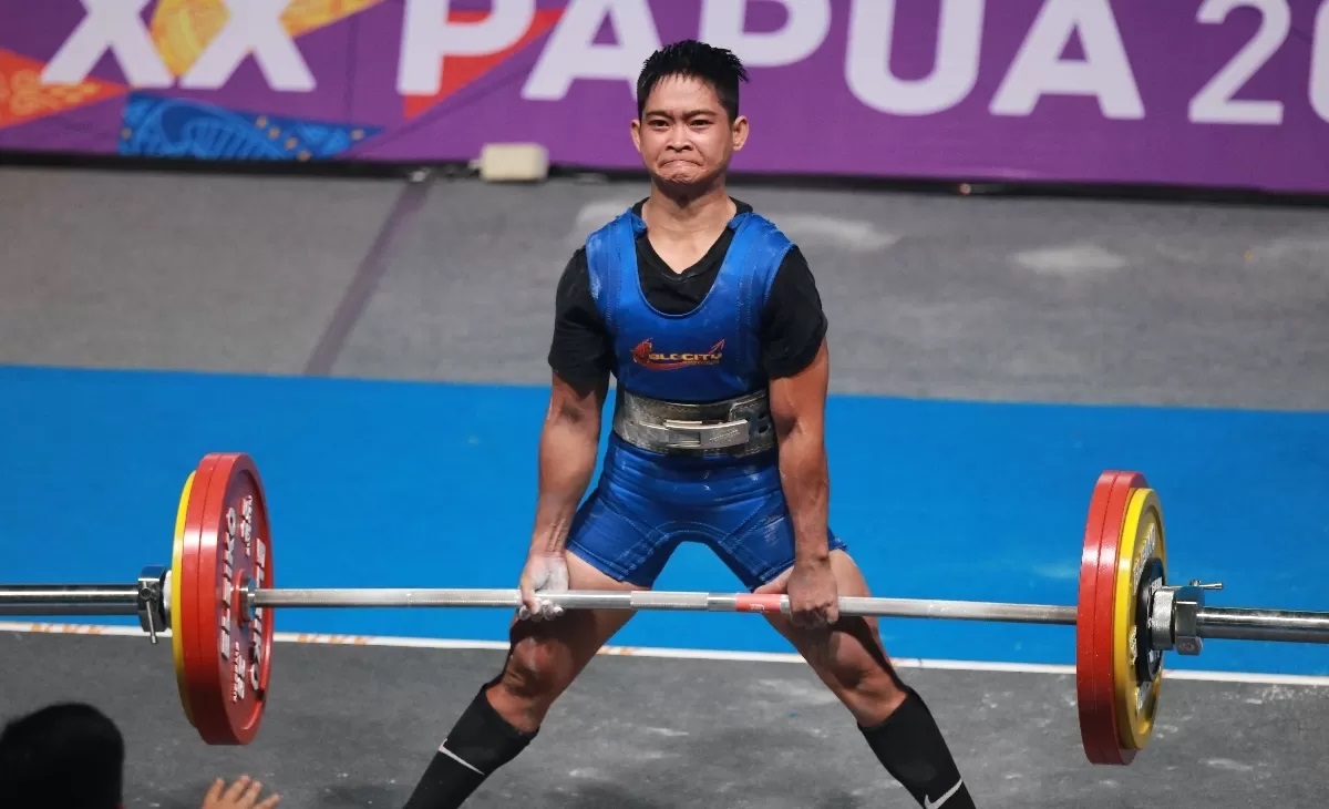 ATLET ANDALAN: Widari menjadi tumpuan utama angkat berat Kaltim di PON XXI Aceh-Sumut 2024.&nbsp;(FOTO: DONI ADITYA/KP)