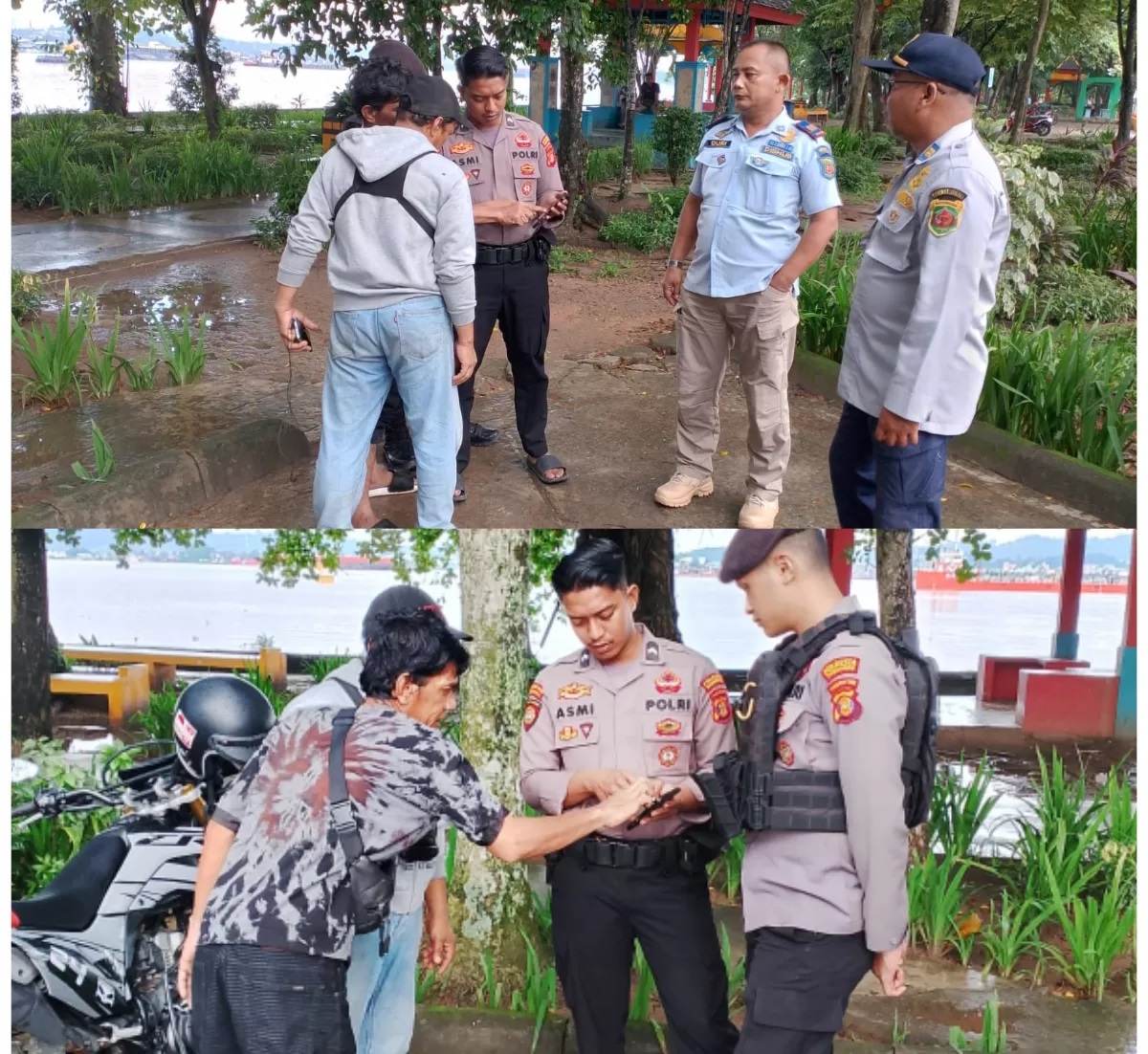MENCARI PELAKU: Polisi dan Dishub mencari pelaku pemerasan pungutan parkir yang lagi ramai diperbincangkan warga Kota Tepian. (FOTO: EKO PRALISTIO)