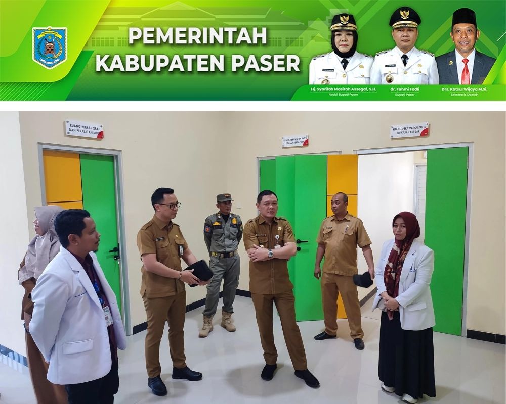 LAYANAN JIWA Bupati Paser saat meninjau gedung khusus Poli Jiwa dan Ruang Perawatan Jiwa RSUD Panglima Sebaya Paser yang rencananya Juli ini sudah dibuka.