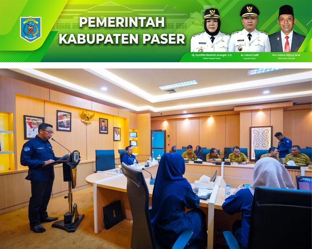 BERTAMBAH JARINGAN: Kabupaten Paser memberikan layanan baru internet untuk 26 desa, momen launching program di kantor Diskon.