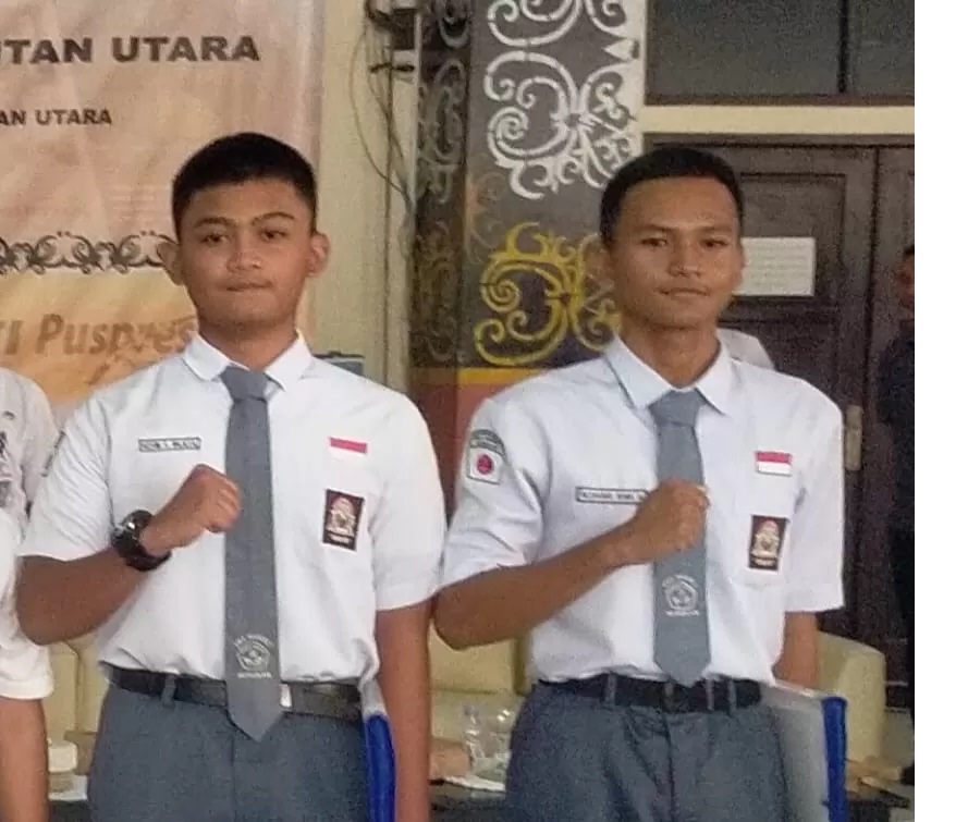 DOK PROKOMPIM TERPILIH: Muhammad Dhava Bina Aditya dan Kevin Febrian Wijaya, akan membawa nama baik Nunukan dikancah nasional karena terpilih sebagai Paskibraka Nasional.