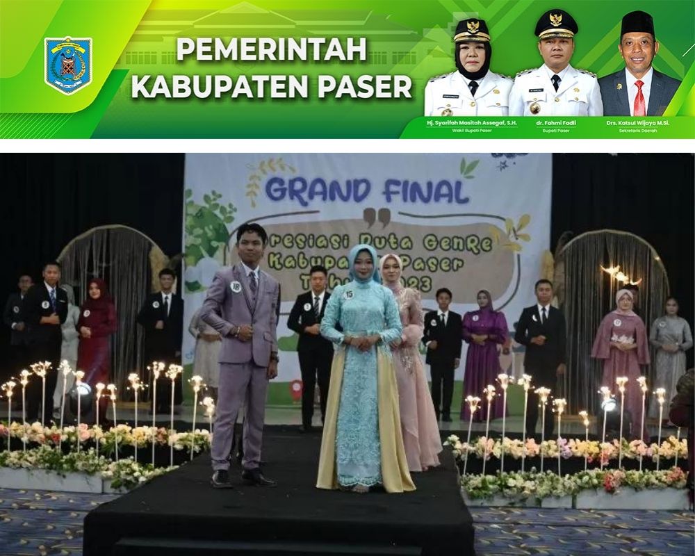 REMAJA PILIHAN: Duta Genre Paser 2023 digelar pada Rabu 12 Juli malam di gedung Awa Mangkuruku.