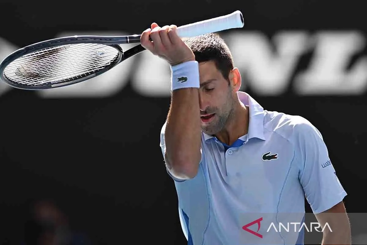 Petenis Serbia Novak Djokovic. ANTARA FOTO/Anadolu/Stringer/rwa.