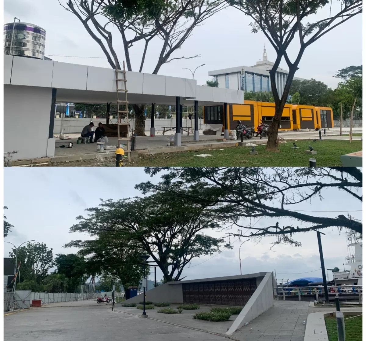 MOLOR: Keseluruhan pengerjaan fisik hampir selesai, sisa sedikit penambahan untuk proses final proyek tahap I. (FOTO: KALTIM POST)