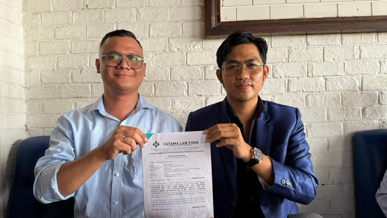 Kuasa Hukum HD, Daniel Ricardo Sitinjak dan Febri Ramadhani dari Hutama Lawfirm.