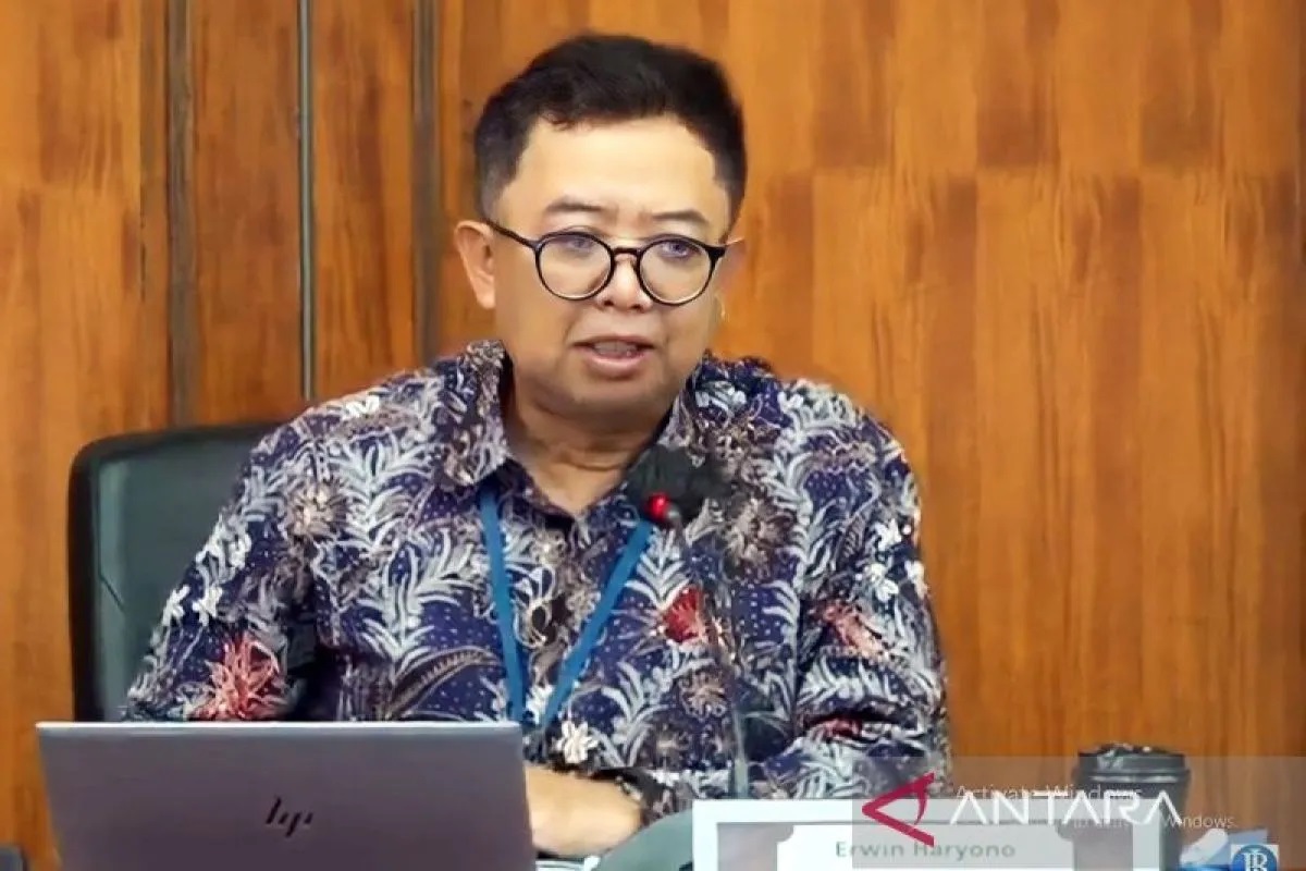 Direktur Eksekutif Departemen Komunikasi Bank Indonesia (BI) Erwin Haryono. ANTARA/Martha Herlinawati Simanjuntak/pri. (ANTARA/Martha Herlinawati Simanjuntak)