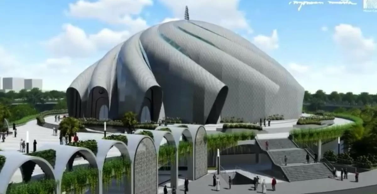 MIRIP SORBAN : Desain Masjid Negara di Ibu Kota Nusantara (IKN) yang diciptakan oleg Seniman asal Bali, I Nyoman Nuarta.