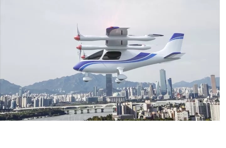 Taksi terbang berjenis optionally piloted personal/passenger air vehicle (OPPAV) yang dikembangkan Korea Aerospace Research Institute dan Hyundai Motors Company. (www.kari.re.kr)