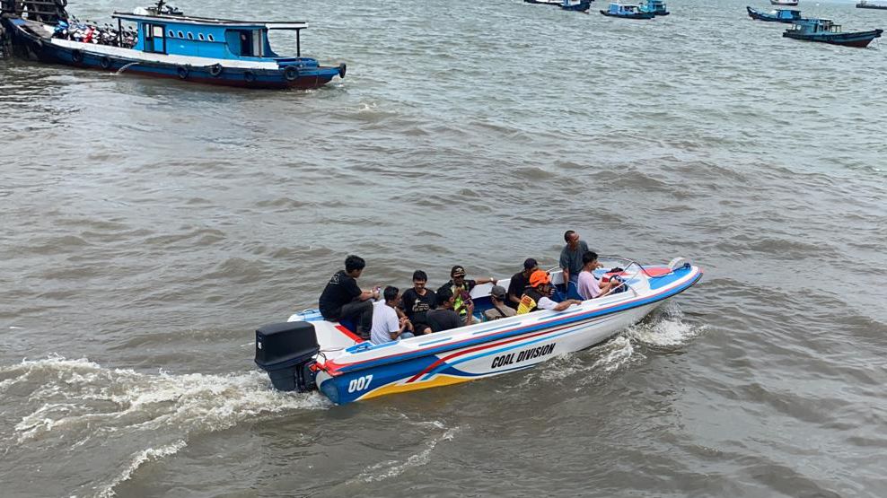 Foto dokumentaai kapal yang terlibat kecelakaan di Teluk Balikpapan. (Foto : Istimewa)