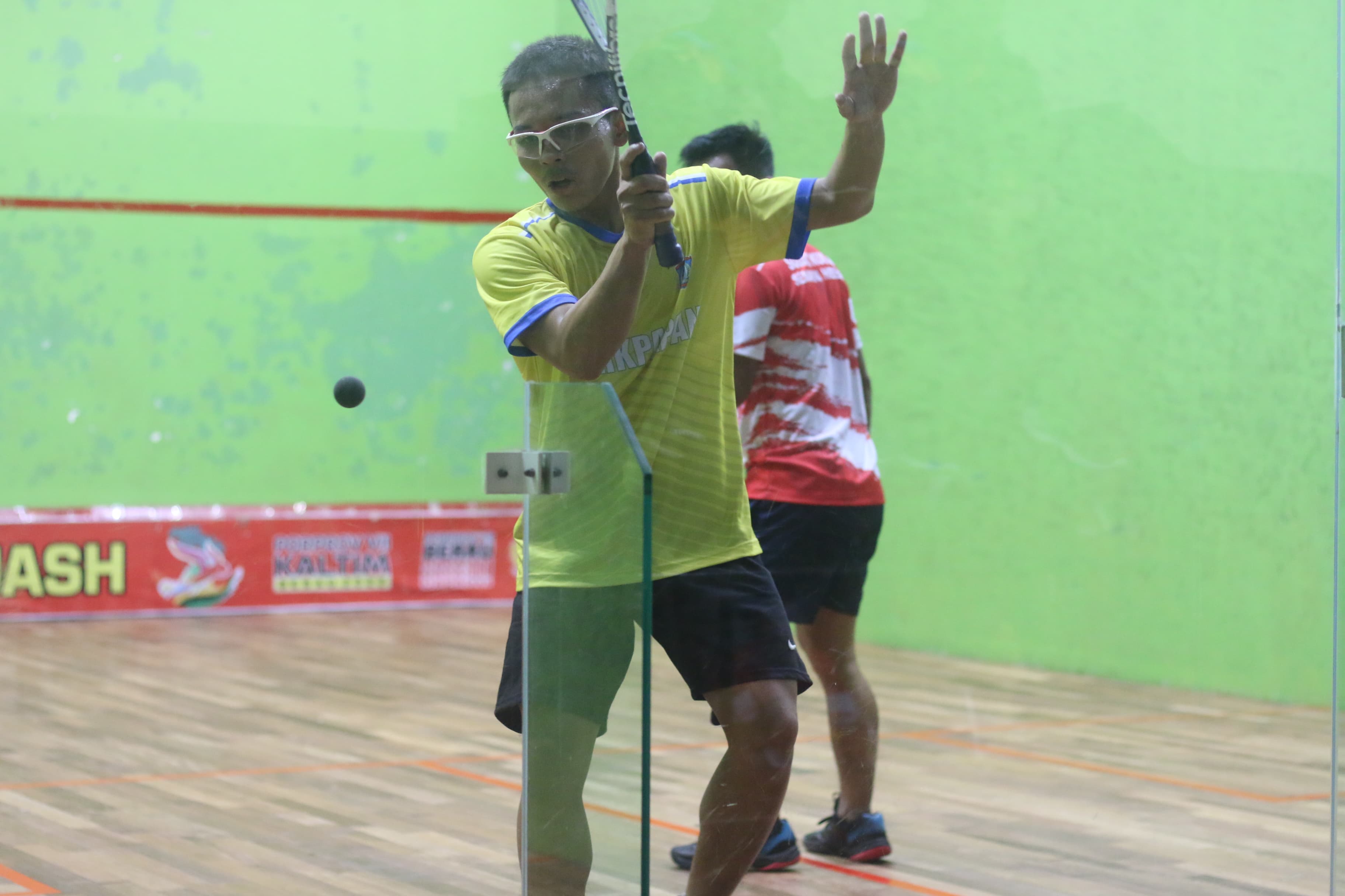 CABOR ANDALAN: Penampilan atlet squash Balikpapan pada Porprov Kaltim VII/2022 di Berau.