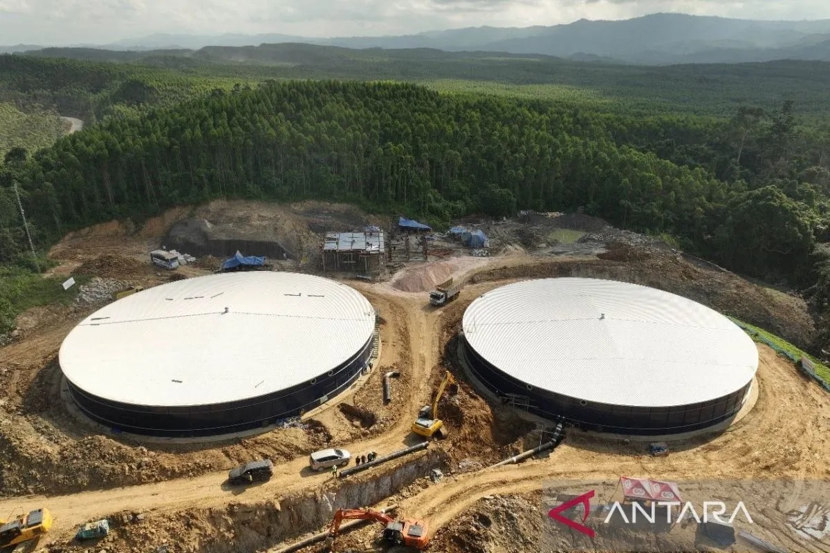 Salah satu sarana penunjang penyediaan air bersih di Kecamatan Sepaku, Kabupaten Penajam Paser Utara, Provinsi Kalimantan Timur, siap dioperasikan untuk mengaliri air bersih di Kota Nusantara (ANTARA/