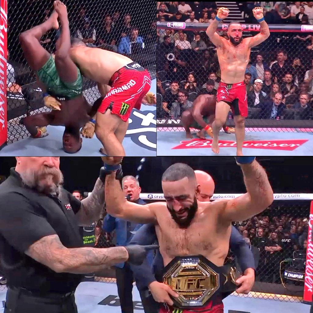 Momen pertandingan Belal versus Leon.