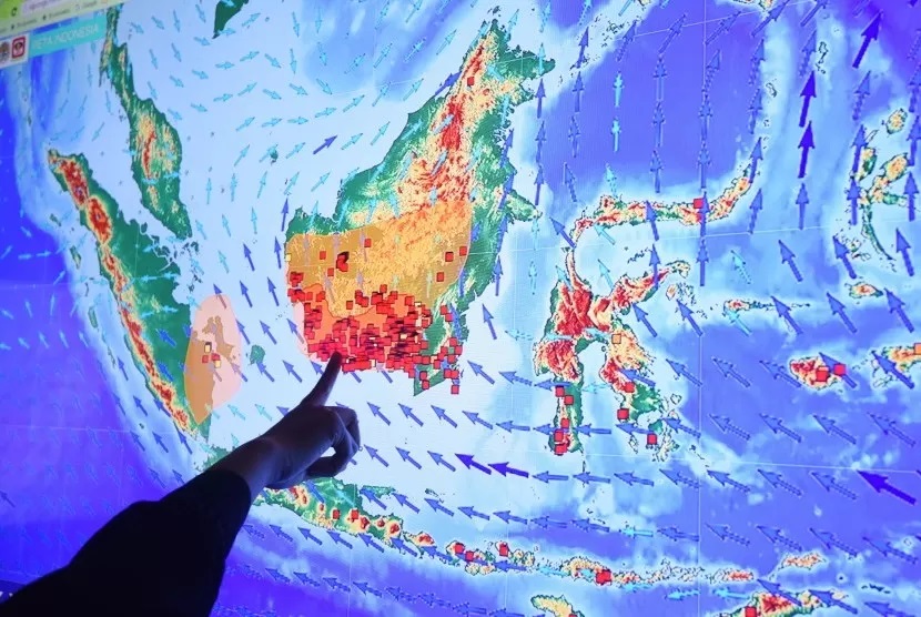 Ilustrasi titik panas. (Antara/Akbar Nugroho Gumay)