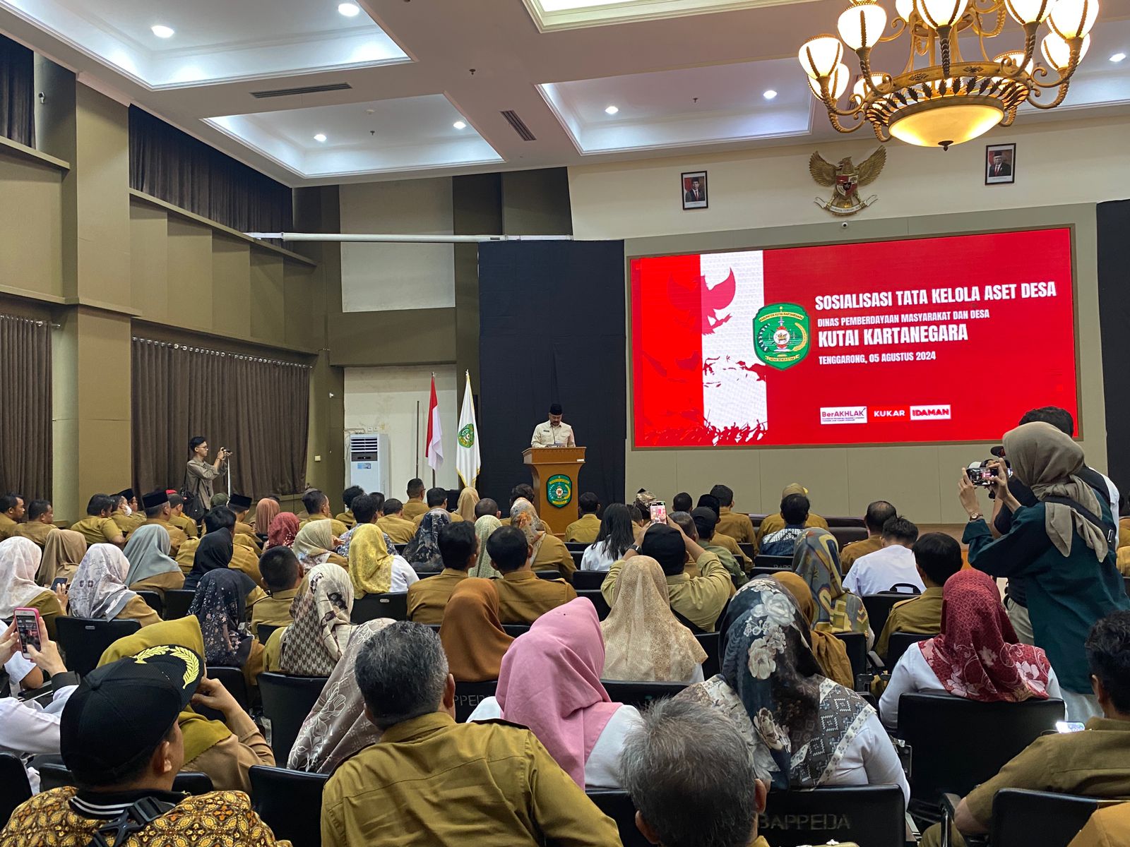 Sosialisasi Tata Kelola Aset Desa yang dilaksanakan DPMD Kukar (Elmo/Prokal.co)
