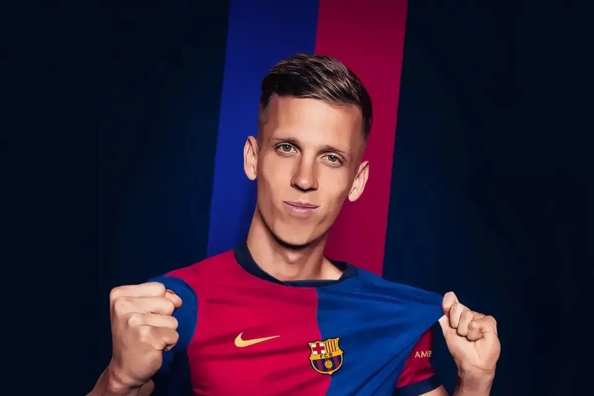Dani Olmo resmi menjadi pemain baru Barcelona setelah didatangkan dari RB Leipzig pada Jumat (09/8/2024). ANTARA/FC Barcelona