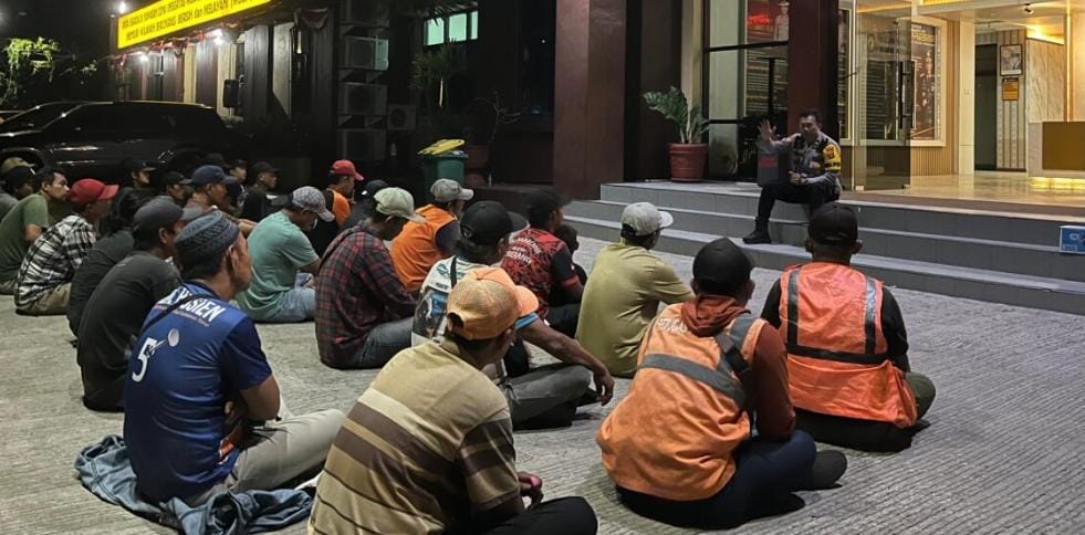 Jukir liar yang diamankan.