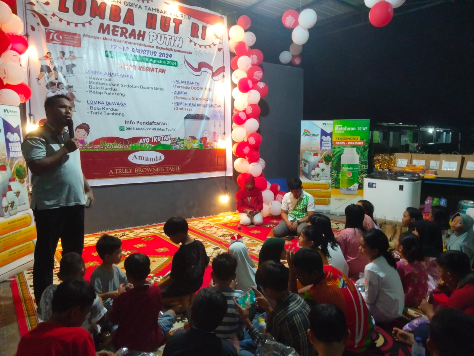 Ketua RT 17 Griya Tambak Rel Agus Alwardana