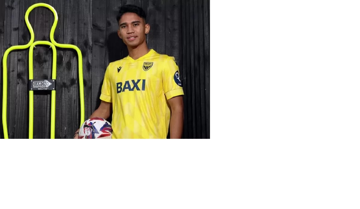 Marselino Ferdinan kini resmi bergabung dengan Oxford United. (Jason Dawson/Instagram @Oxford United)