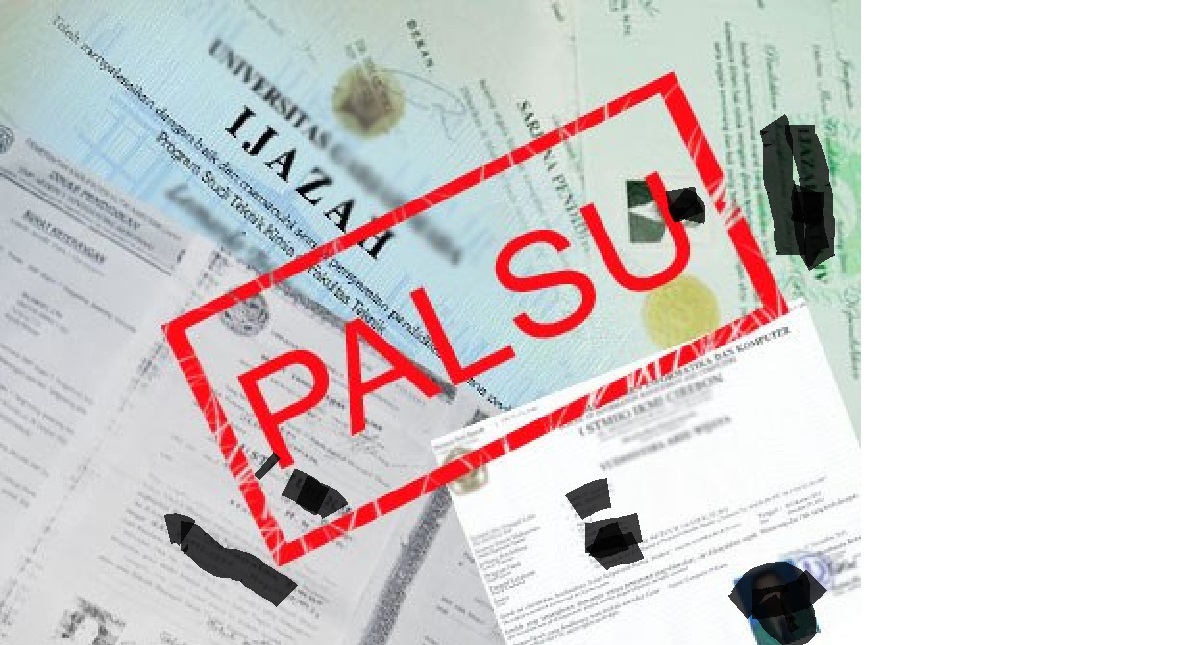 ilustrasi dokumen palsu