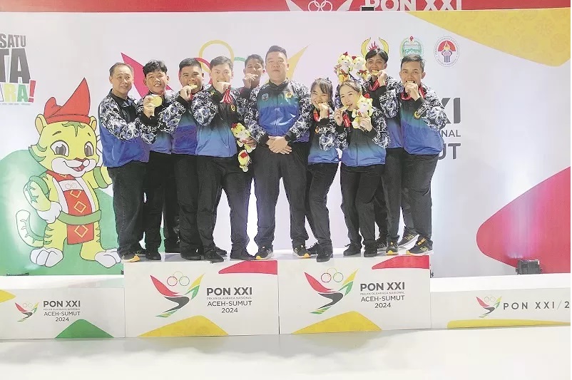 SABET MEDALI: Tim Barongsai Kaltara berhasil menorehkan 2 medali di PON XXI 2024 Aceh-Sumut.