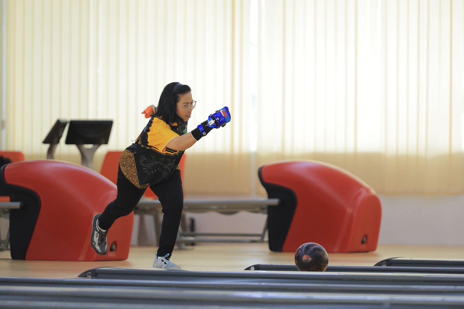 Peboling Kaltim Liza Permatasari dan Yuliana yang tampil pada kelas double putri berhasil meraih perunggu.&nbsp;(Foto : Fuad Muhammad/KP)