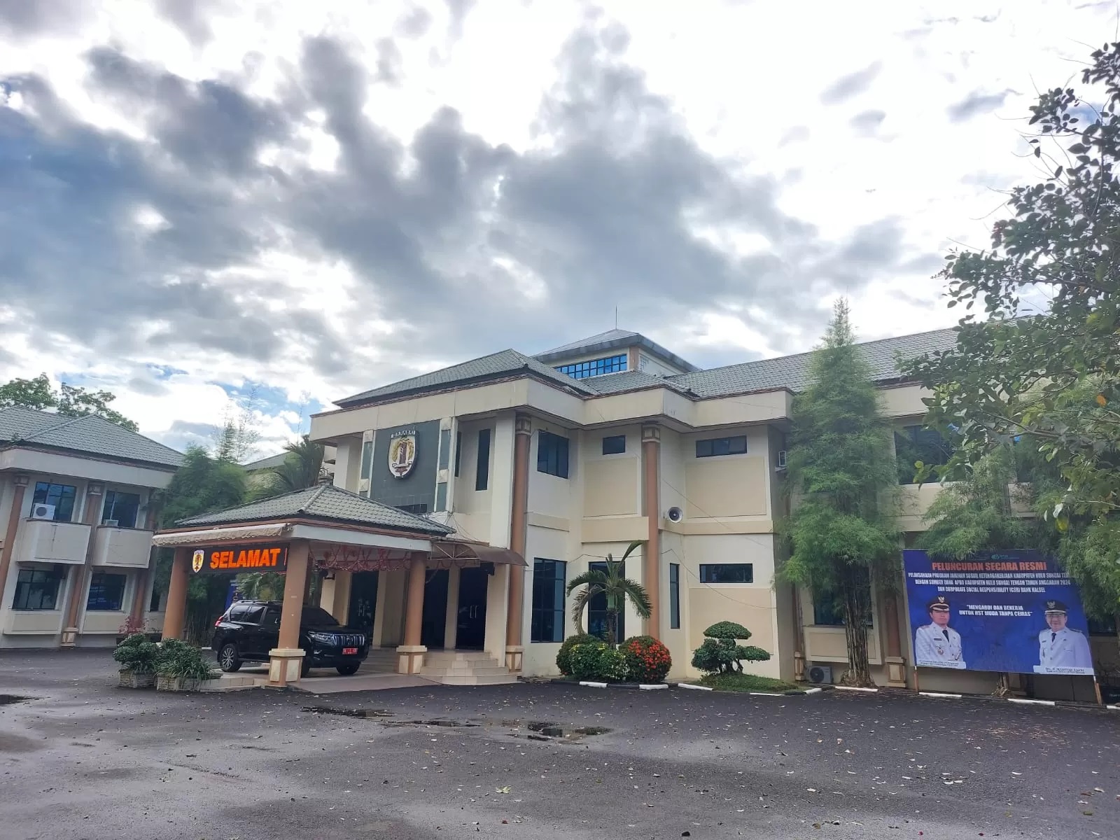 Kantor Bupati Kabupaten HST di Jalan Perwira Nomor 1, Barabai.(Foto:Jamaluddin/Radar Banjarmasin)