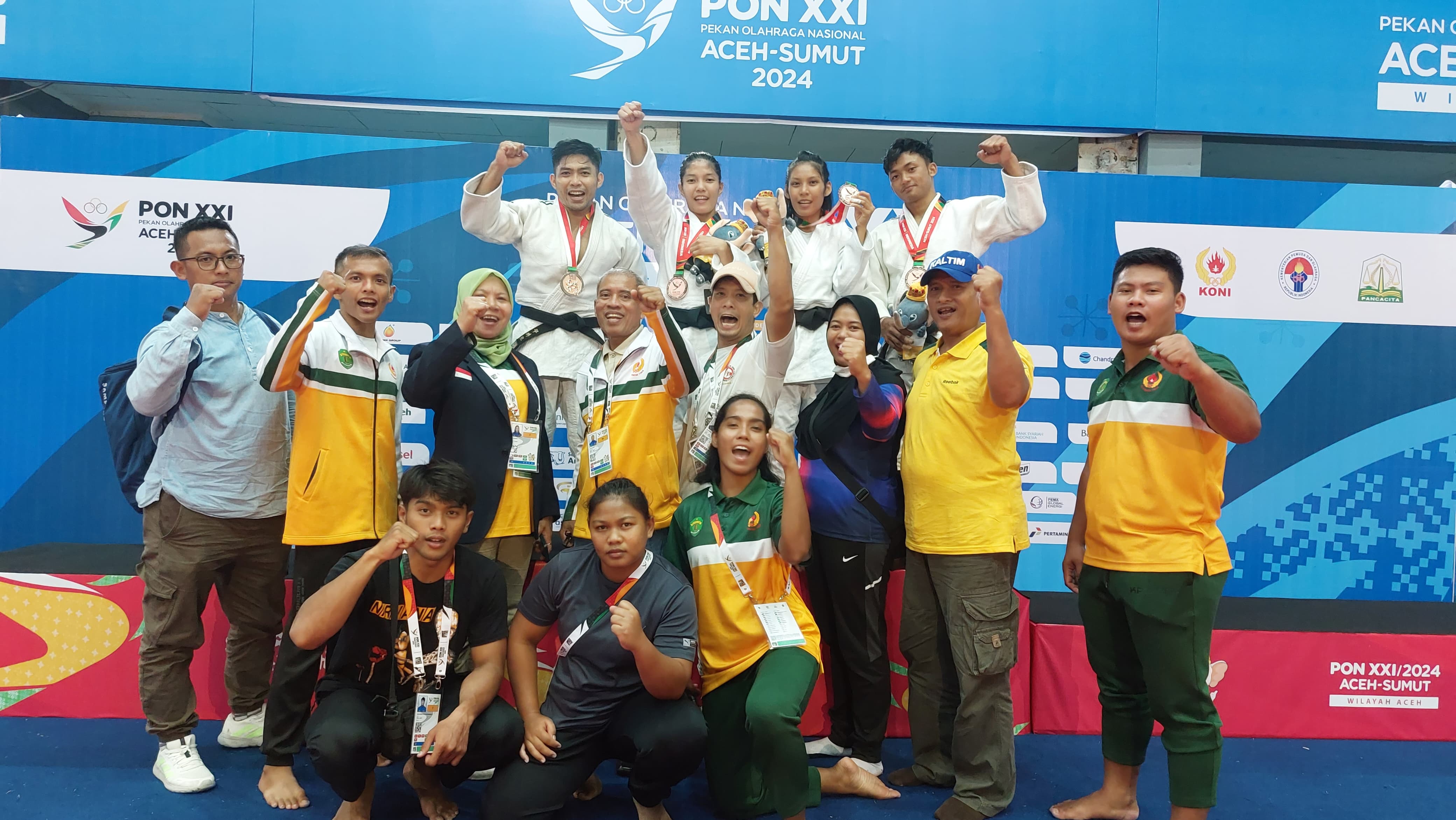 Judo Kaltim mempersembahkan empat perunggu dari PON XXI/2024 Aceh-Sumut.