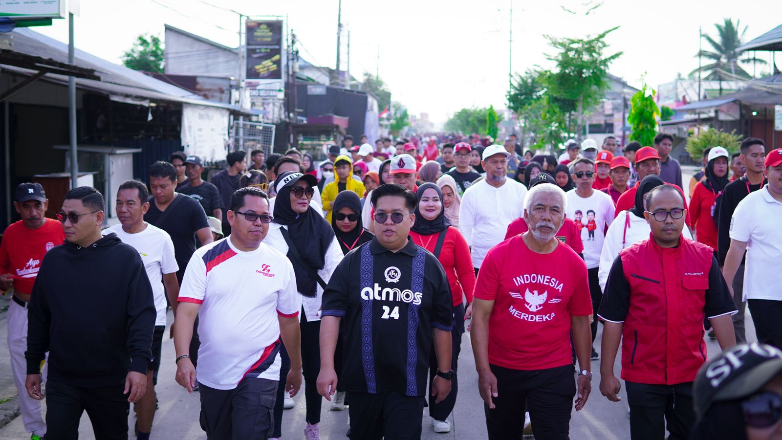 Wakil Bupati Kukar Rendi Solihin saat menghadiri CFD perdana di pesisir yang terletak di Kecamatan Muara Jawa (Istimewa)