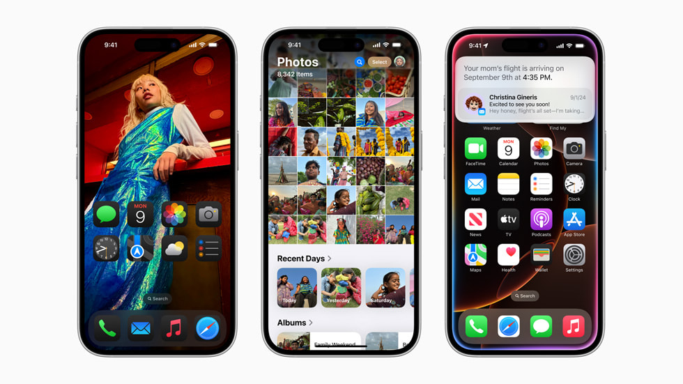 Tampilan terbaru IOS 18 yang sudah resmi diluncurkan pada Senin (16/9)