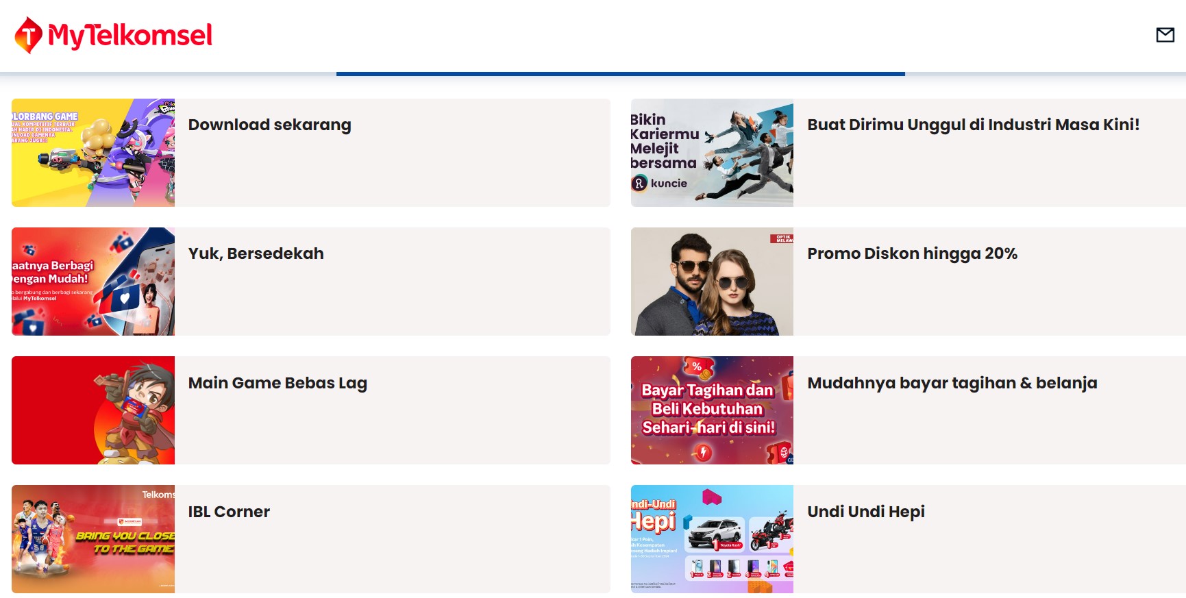 Berbagai fitur yang memudahkan gaya hidup digital anda, tersedia di MyTelkomsel.